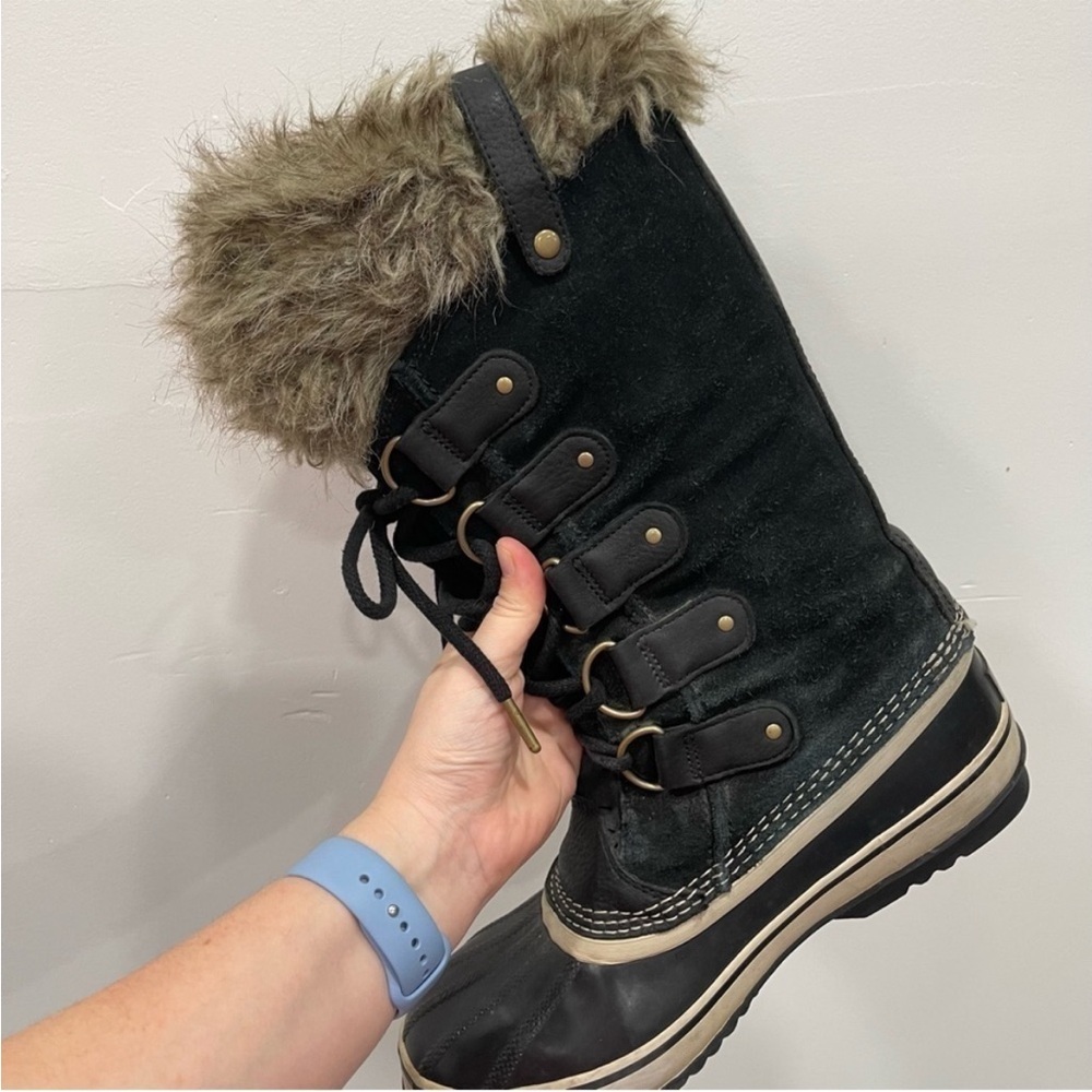 Sorel Joan Of Arctic Winter Snow Boots - Black Women's size 11 - Picture 5 of 11